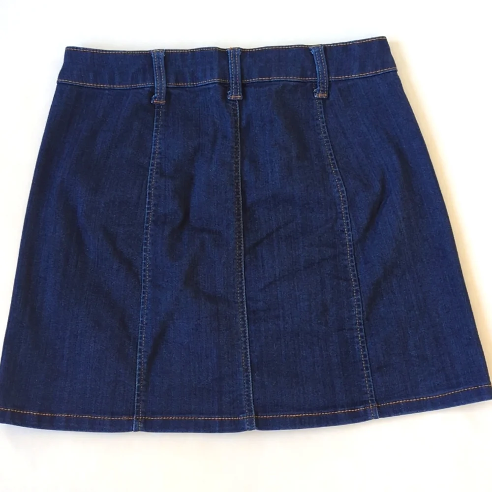 Celebrity Pink Button Up Denim Skirt Junior 5/27 Blue - Picture 6 of 9